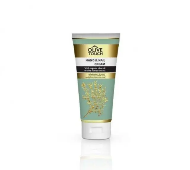 OLIVE TOUCH Κρέμα Χεριών & Νυχιών με βιολογικό Λάδι Ελιάς και εκχύλισμα Φύλλων Ελιάς 100ml