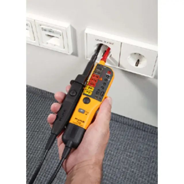 FLUKE-T130 Voltage and Continuity Tester with backlit LCD readout