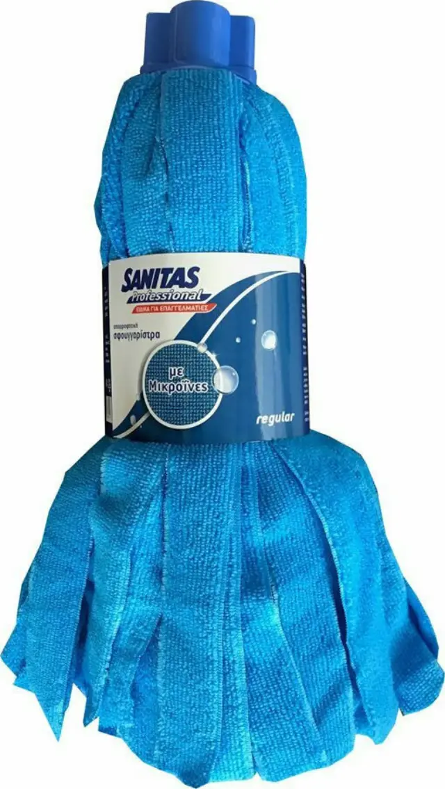 Σφουγγαρίστρα με Μικροίνες Sanitas Blue Μικρή