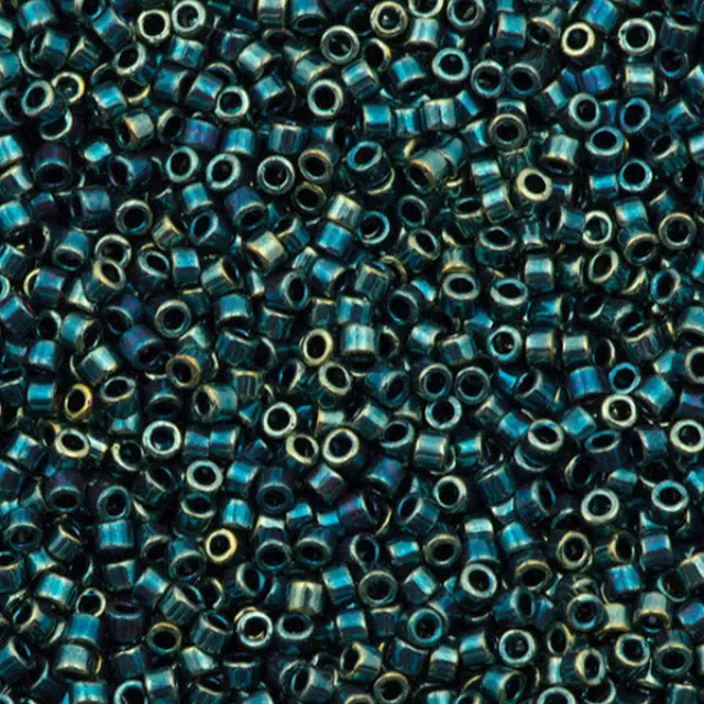 Χάντρα Miyuki Delica 11/0 - DB1006 - Blue-Green/Gold Iris ~7gr