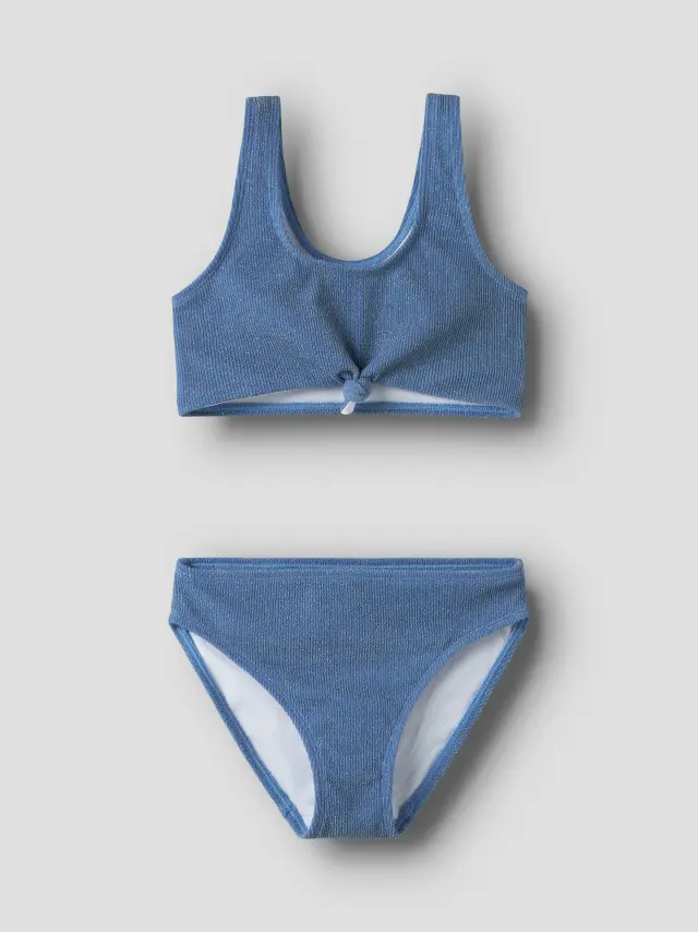 Name It Μαγιό κοριτσίστικο πλεκτό Μπλε NKFZEDUA BIKINI - 13253267 2