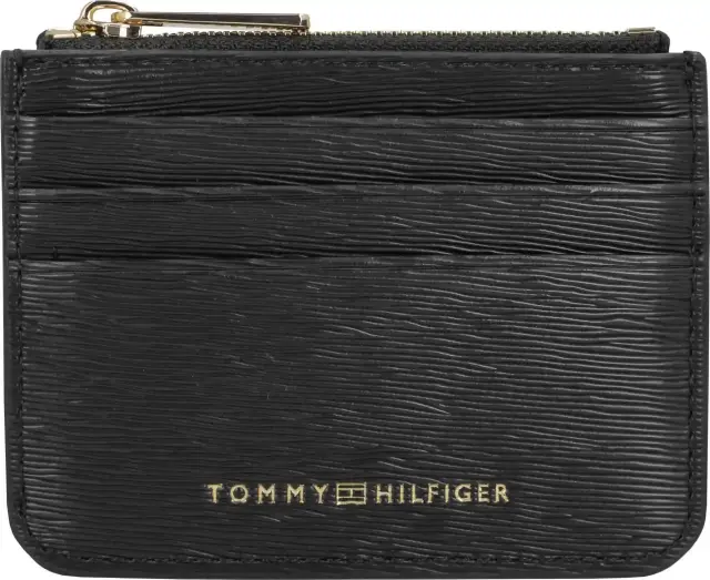 Tommy Hilfiger Γυναικεία Μικρή Θήκη Πιστωτικών Καρτών TH Icon Card Holder Μαύρη