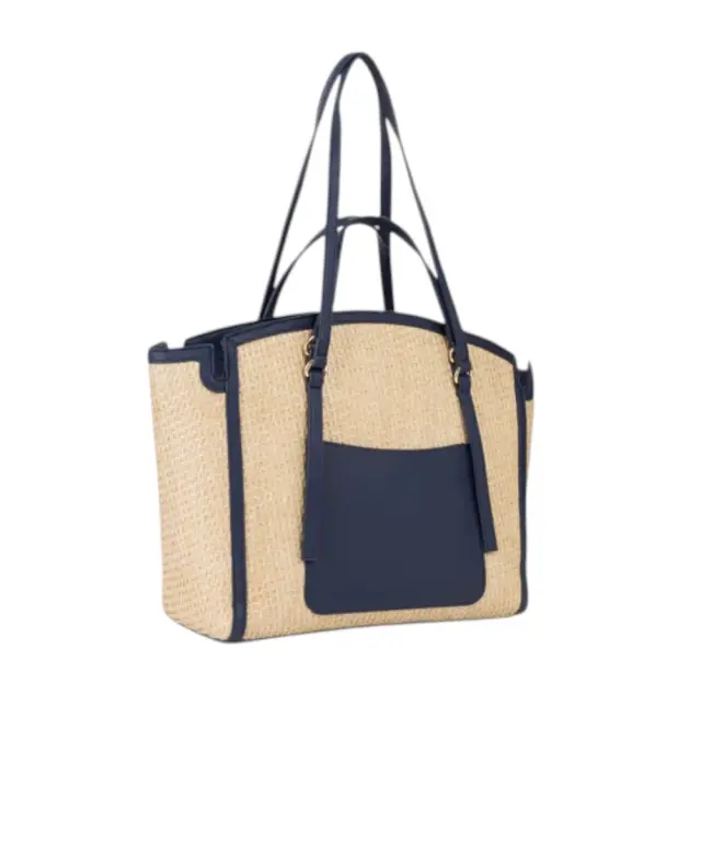 Valentino Bags - Γυναικεία Τσάντα Ώμου Demetra VBS9R901-H79 Μπεζ/Μπλε 3