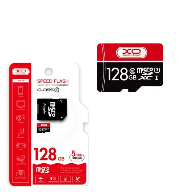 XO Κάρτα Μνήμης 128GB CL10 Micro SD 16.007.0009
