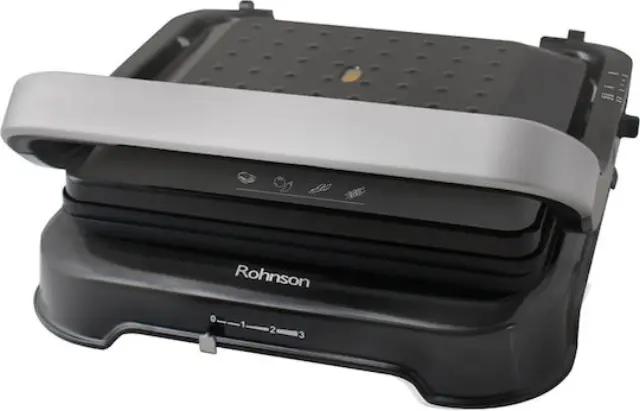 Rohnson Τοστιέρα Γκριλιέρα 2200W Μαύρη R-2344