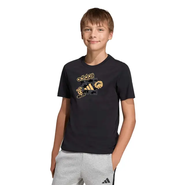 adidas Sportswear Boy's Camo Train Tee Μαύρο KA2975 (adidas Sportswear)