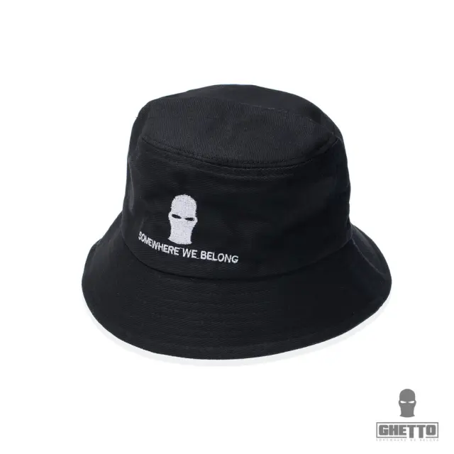 Ghetto Mask Summer Bucket Hat – Fisherman Edition | Somewhere We Belong Black