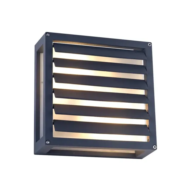 Eta 01083/AN Φωτιστικό τοίχου 2xΕ27/A60 IP54 25x25x10.4cm ανθρακί