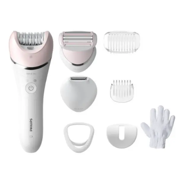 Philips Series 8000 Αποτριχωτική Μηχανή Epilator για Σώμα & Μπικίνι BRE721/00
