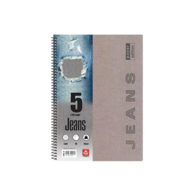 Typotrust Jeans Τετράδιο Σπιράλ B5 5 θεμάτων (4555-19) (TYP4555-19) 3