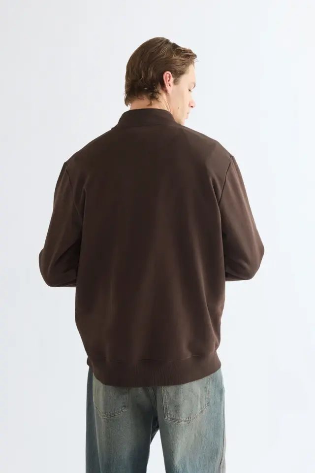 Wrangler Ανδρικό Φούτερ με Φερμουάρ 112387039 - Chocolate Torte - XL 2