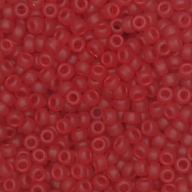 Χάντρα Miyuki Round Rocailles 8/0 - 141F - Matte Transparent Red ~25gr