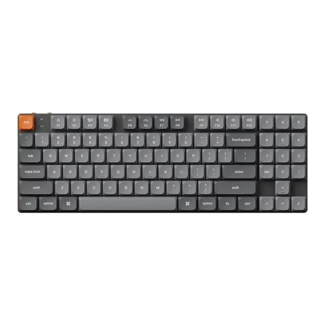 Keychron Gaming Keyboard K13 Max Gateron Low Profile MX Brown 2.0 Gray (K13M-H3)