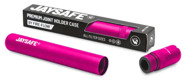 Jaysafe Κύλινδρος Αποθήκευσης Μεταλλικός Premium 11cm - Ροζ