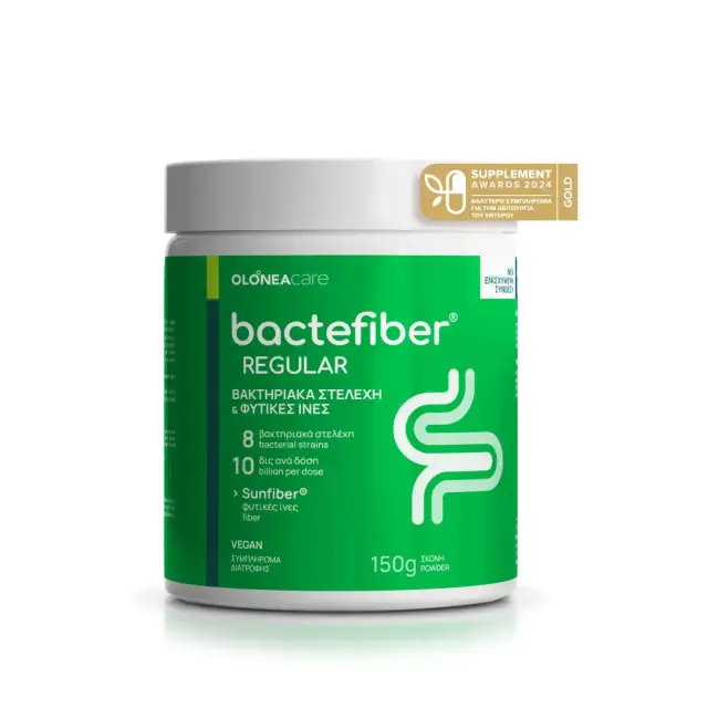 Olonea Bactefiber Regular,Συμπλήρωμα Διατροφής για την Αντιμετώπιση της Δυσκοιλιότητας 150gr