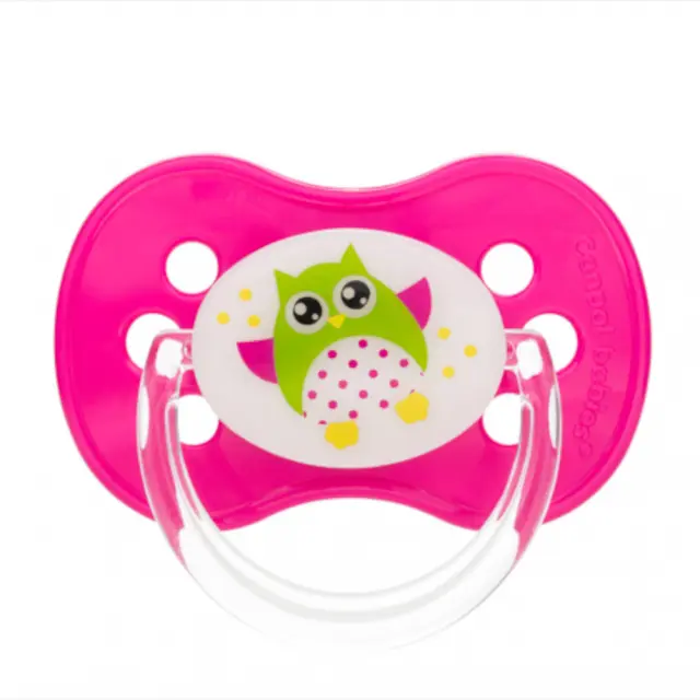 Συμμετρική Πιπίλα Σιλικόνης Canpol Pink Owl 22/568