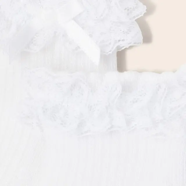 Baby 6 μηνών έως 4 ετών Καλτσάκι αμπιγέ λευκό - 18M 2