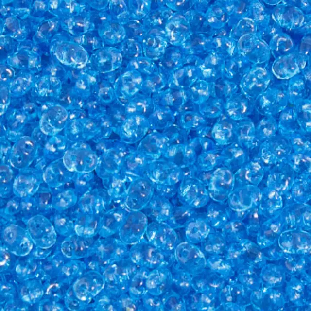 Χάντρα Superduo - Aqua - 2.5x5mm ~7gr