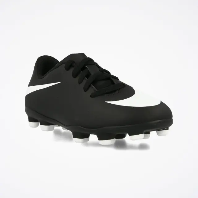 Nike Bravata II FG Παιδικά Ποδοσφαιρικά Παπούτσια με Τάπες 844442-001 Μαύρα - 34 3