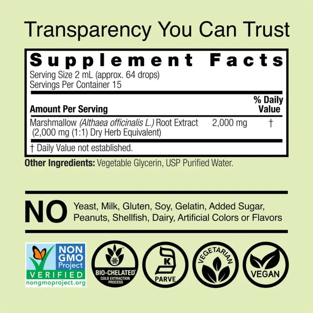Nature's Answer Marshmallow Root Extract 2