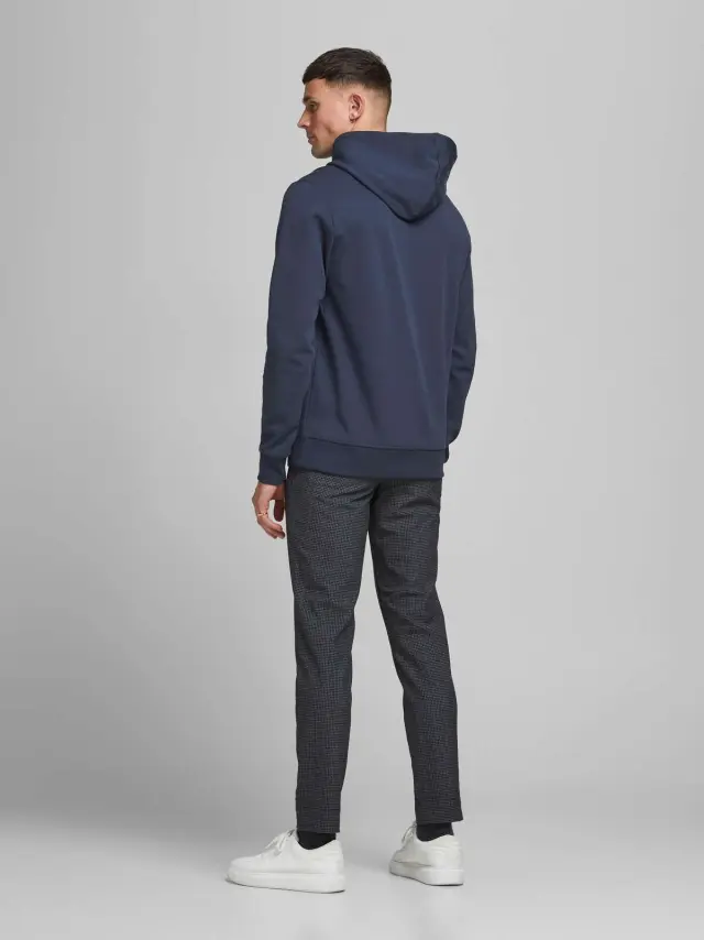 JJEBASIC SWEAT HOOD NOOS Navy Blazer 2