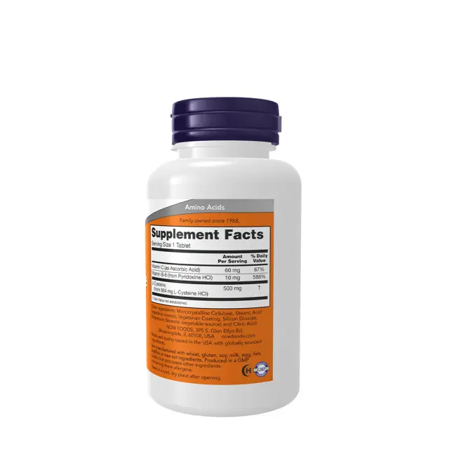 Now Foods L-Cysteine 500mg 100 tabs (733739000774) 2