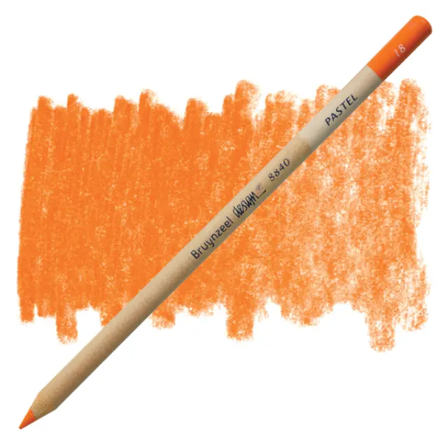 Μολύβι Παστέλ Bruynzeel Design - 18 Permanent Orange