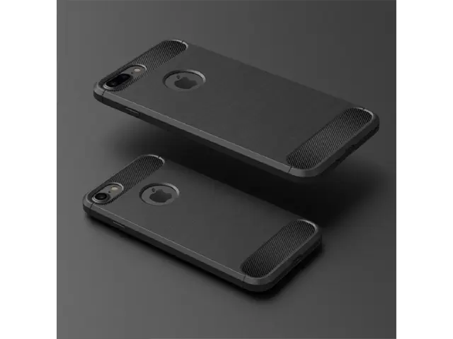 Techsuit® Θήκη Σιλικόνης για iPhone 7/8/SE-Black 2