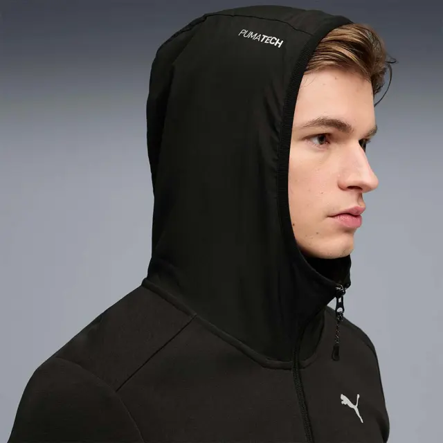 Puma Men's Pumatech Full-Zip Hoodie Μαύρο 692185-01 (Puma) - Small 3