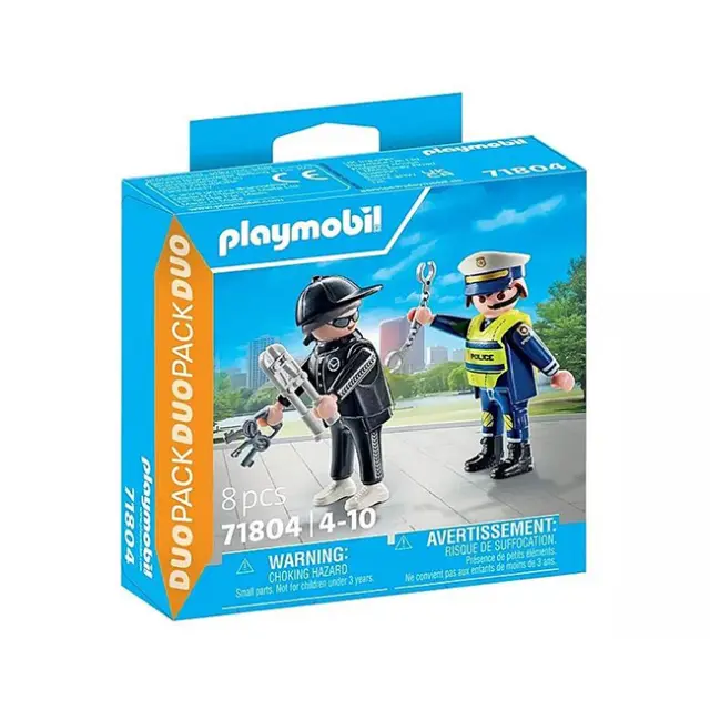 Playmobil DuoPack Αστυνόμος & Διαρρήκτης (71804)