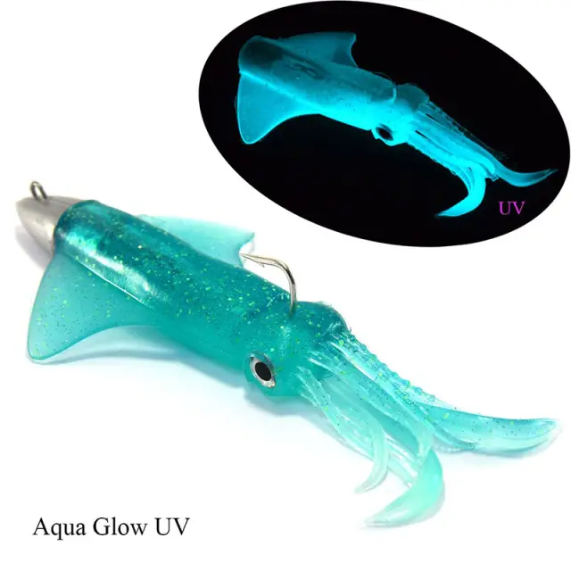 Καλαμάρι Σιλικόνης GT BIO Kalamy Squid 120gr Aqua Glow UV