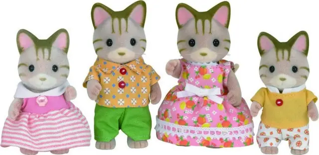 Sylvanian Οικογένεια Ριγέ Γάτων / 5180 (EPOCH TOYS)