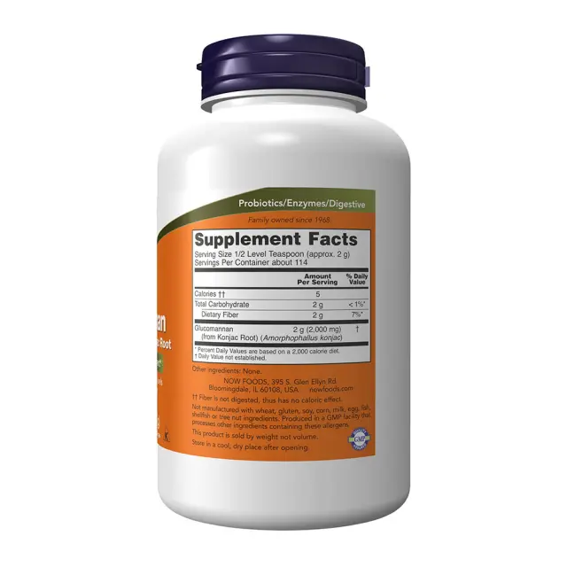 Now Foods Glucomannan Pure Powder 2