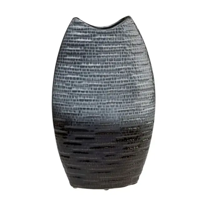 Βάζο grey fusion οβάλ κεραμικό 35cm HFA 5483001