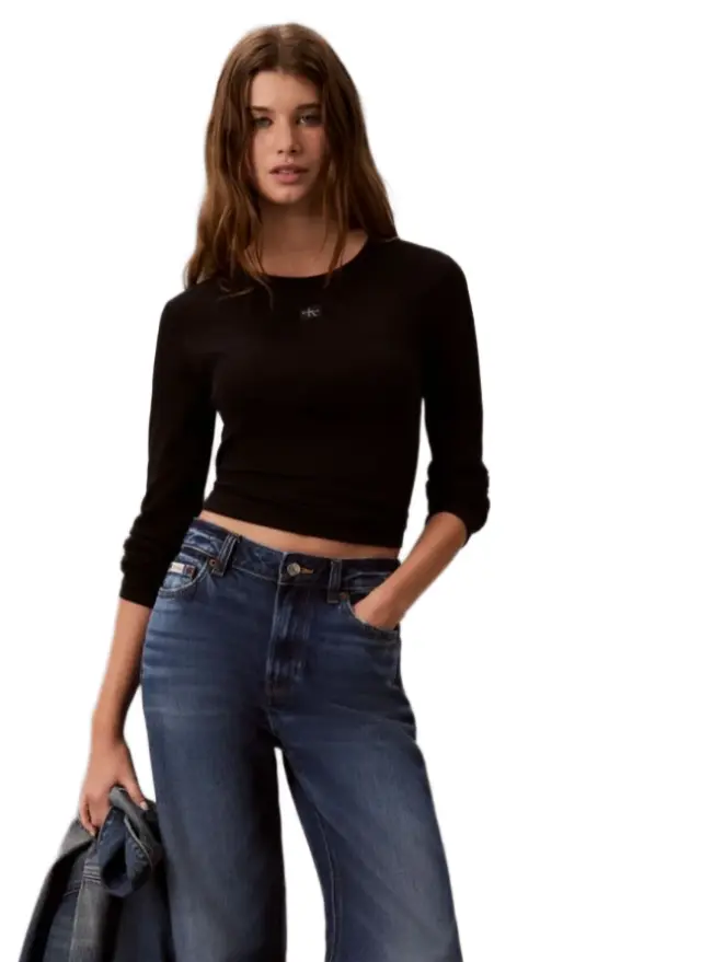 CalvinKlein γυναικεία μονόχρωμη μπλούζα LV047H259G-1