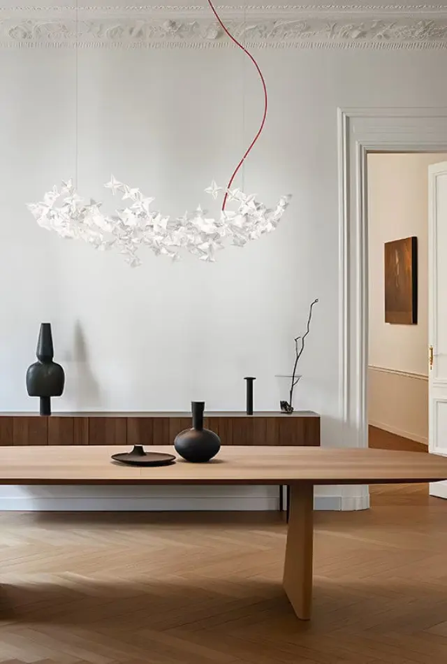 Hanami Suspension L Prisma κρεμαστό φωτιστικό οροφής LED Διάφανο 3