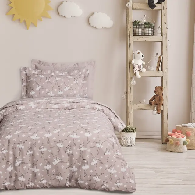 Σετ Σεντόνια 170x260 Μονά Kid Das Home 4984 Nude Χωρίς Λάστιχο70% Βαμβάκι-30% Πολυέστερ