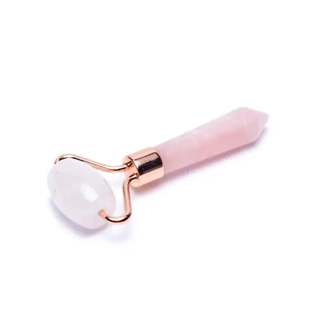 Ρολό για μασάζ προσώπου από Ροζ Χαλαζία Anti-Aging Facial Massage Roller Rose Quartz 2