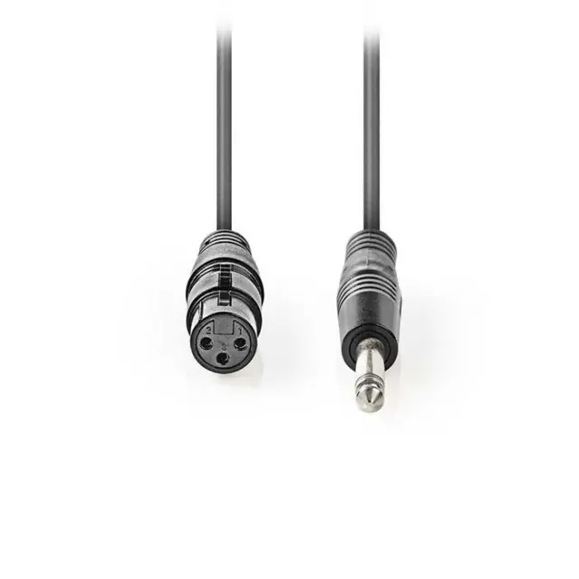 Καλώδιο 3-Pin XLR θηλ.σε 6.35mm αρσ., 10.0 m, γκρι.