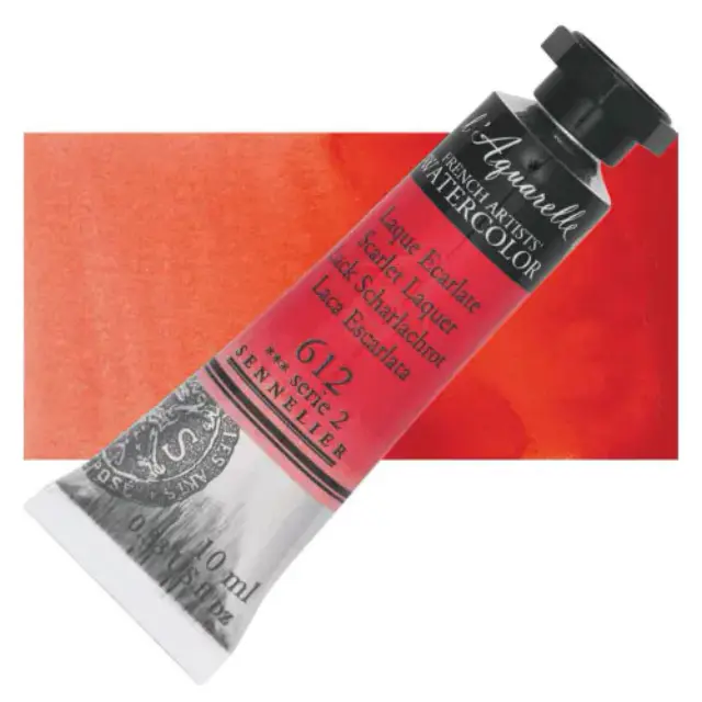 Χρώμα Ακουαρέλας Sennelier l Aquarelle Σωληνάριο 10ml - 612 Scarlet Laquer