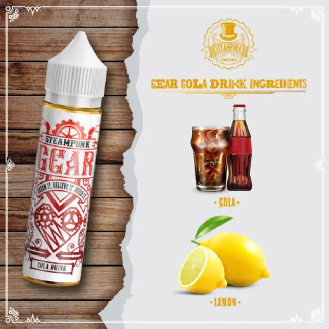 Cola Drink 20ml (60ml) - Steampunk Gear Flavorshots 2