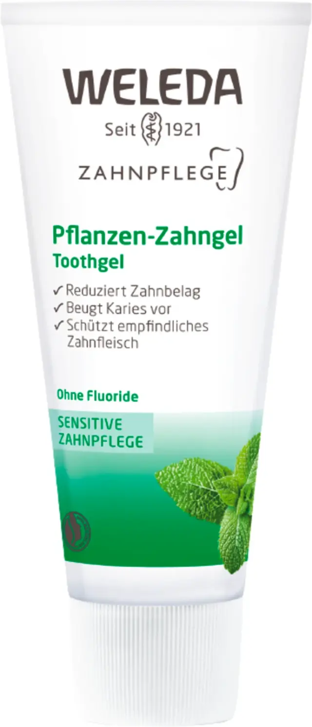 Weleda Plant Gel Toothpaste Φυτική Οδοντόκρεμα Τζελ χωρίς Φθόριο για Ευαίσθητα Ούλα 75ml 3