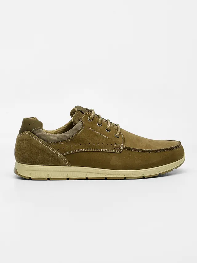 Imac Δετά-Oxfords Ανδρικό δέρμα Nubuck Μπεζ IMA/351270 SAFARI 2