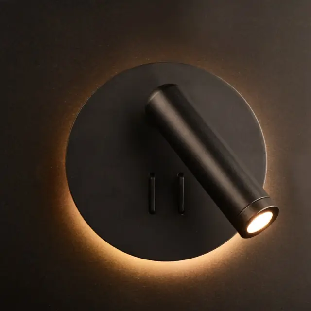 ZEUS-ΦΩΤΙΣΤΙΚΟ ΟΡΟΦΗΣ ΜΑΥΡΟ ΜΕΤΑΛΛΙΚΟ LED 3+4W 3000K 280LM IP20 D13,5X7CM / SF1801LEDB