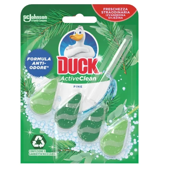 DUCK αρωματικό τουαλέτας Active clean, Pine, 38.6g