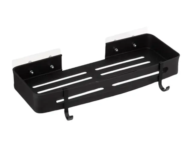 Ράφι Μπάνιου 5Five με διαστάσεις 32.5x13x5.8cm - Αλουμίνιο, PVC - Απόχρωση Μαύρου 200118