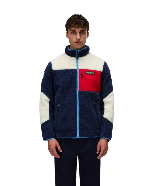 Napapijri - Ανδρική Ζακέτα Fleece Yupik FZ5 Regular Fit NP0A8AZU-M6E Πολύχρωμο 2