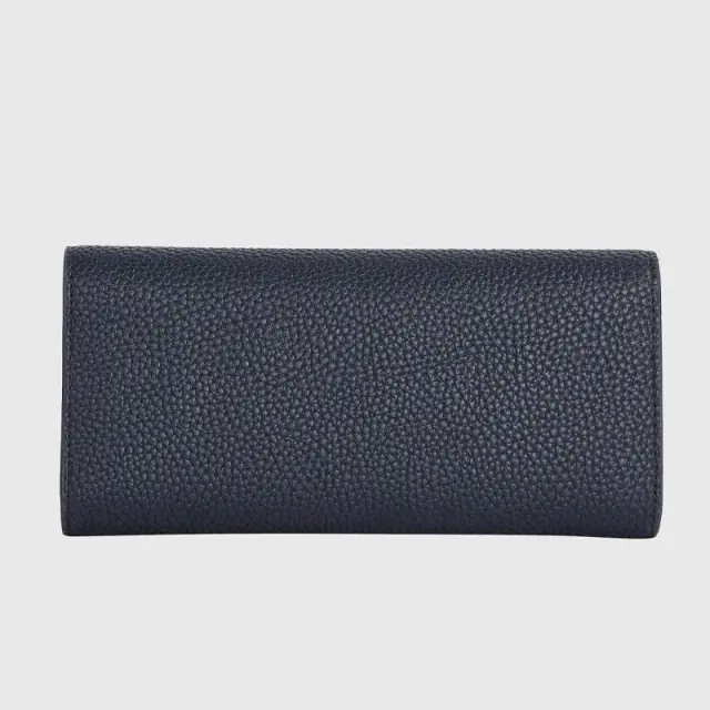 Tommy Hilfiger - Γυναικείο Πορτοφόλι Th Emblem Lrg Flap Wallet AW0AW14651-DW6 Μπλε Σκούρο 2