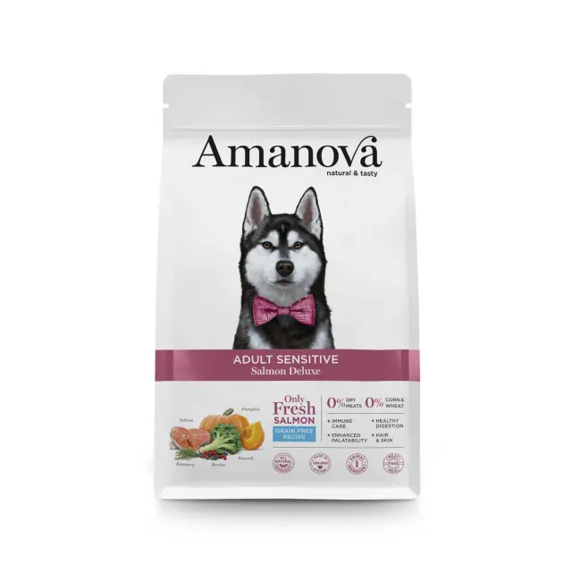 Amanova Grain Free Adult Sensitive Salmon 10Kg Μονόχρωμο