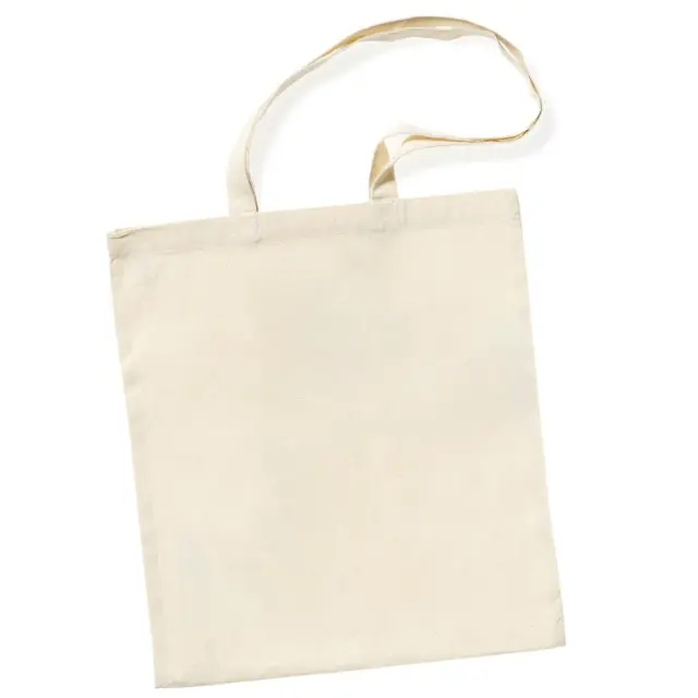 Τσάντα 100% Βαμβακερή, Natural, Μακριά Χερούλια - 38x42cm